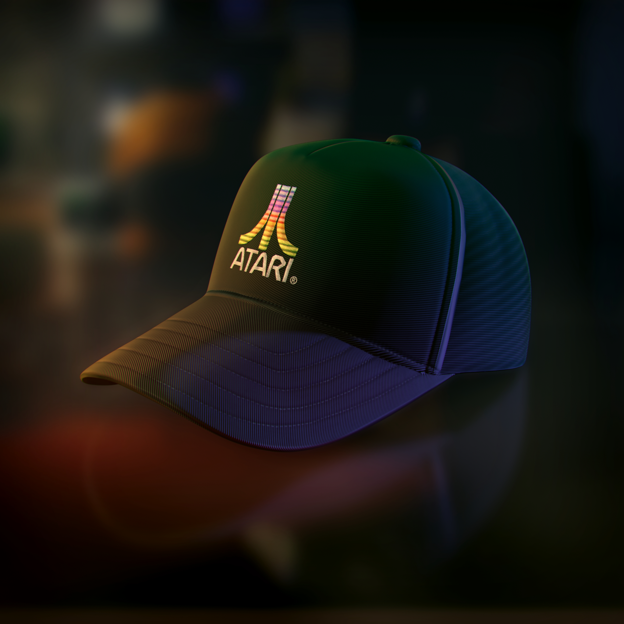 Atari Rainbow Baseball Hat #36